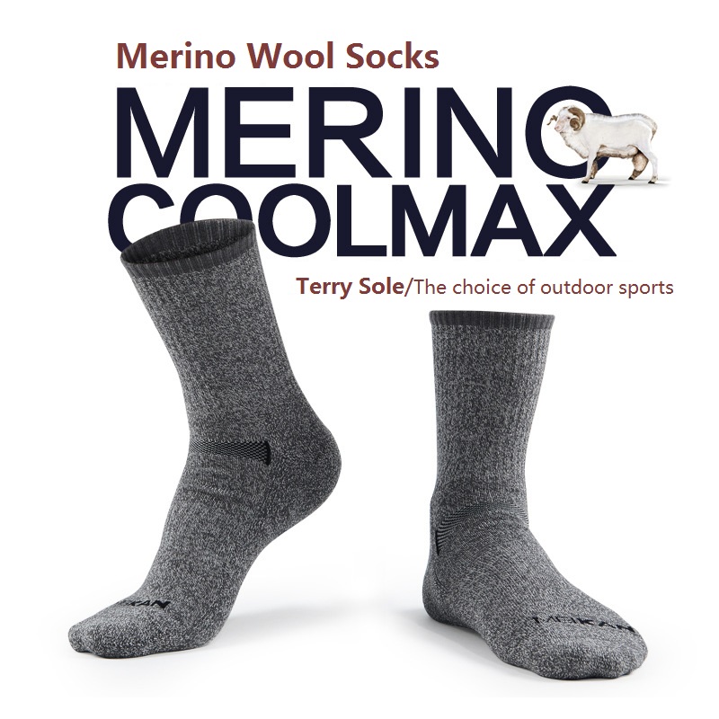 Wool Hiking Sock - MEIKAN Erkekler Merinos Yünü Çorap Coolmax