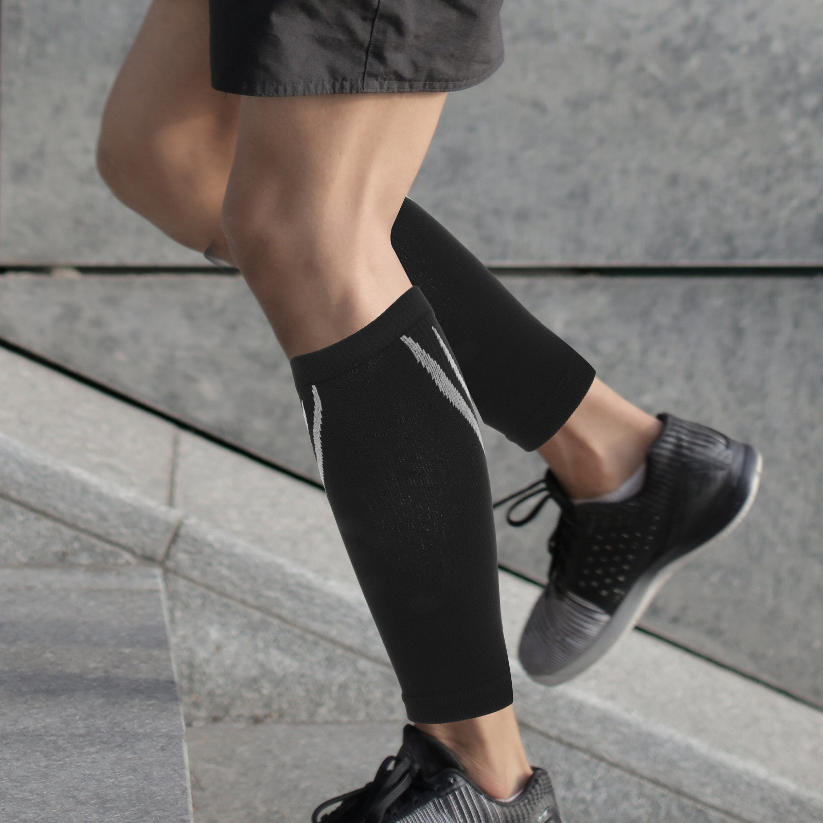 Compression Sleeve Calf - 1 çift buzağı sıkıştırma kollu nefes