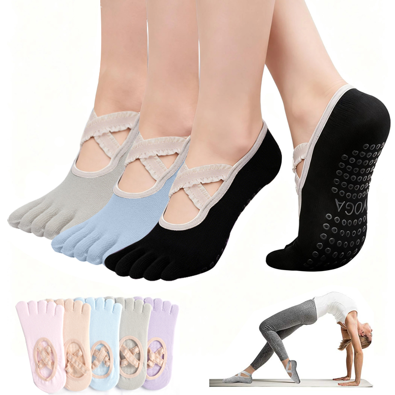 No Show Sock Women - Bayanlar Kaymaz Pilates Çorap Kadın Dantel