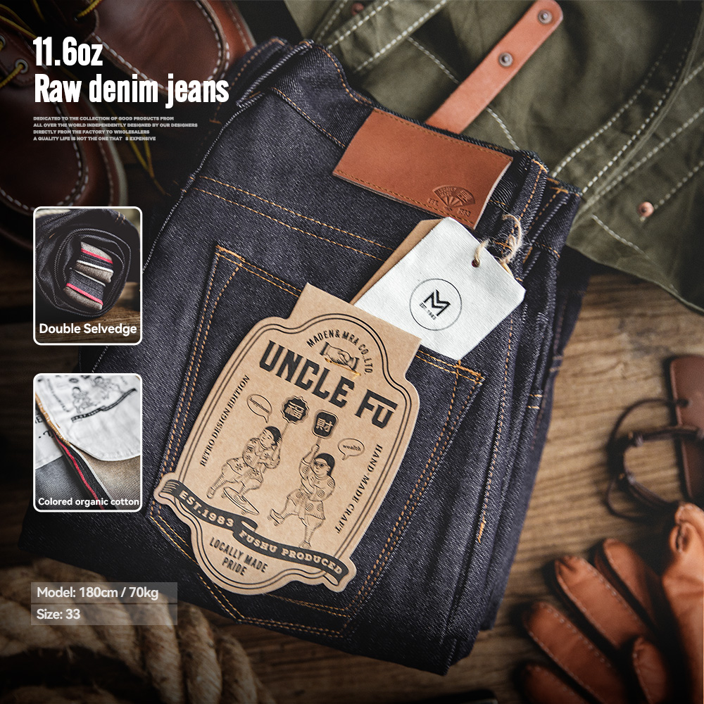 Levis Jeans 501 - Maden Retro 11.6oz Kenar Ham Denim