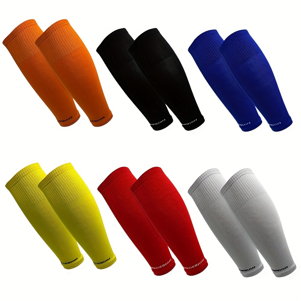 Compression Sleeve Calf - 1 çift Sıkıştırma Futbol Çorap Kapağı,