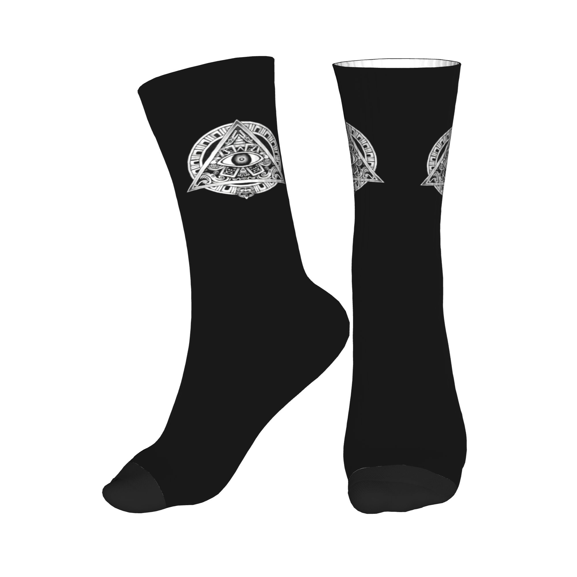 Dress Sock Men - Eğlenceli Erkek Illuminati Antik Sembol Elbise