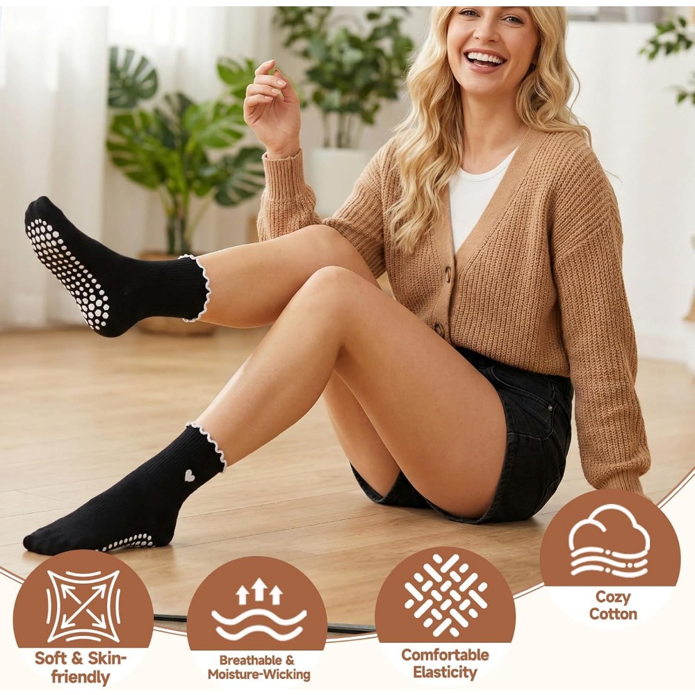 Kadınlar için Kaymaz Tabanlı Ş - Grip Sock Yoga incelemesi ve fiyatı