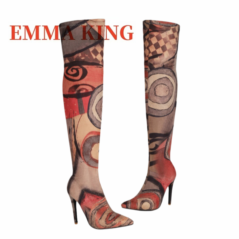 Kadın Sanatsal Baskılı Diz Üst - No Show Sock Women incelemesi ve fiyatı