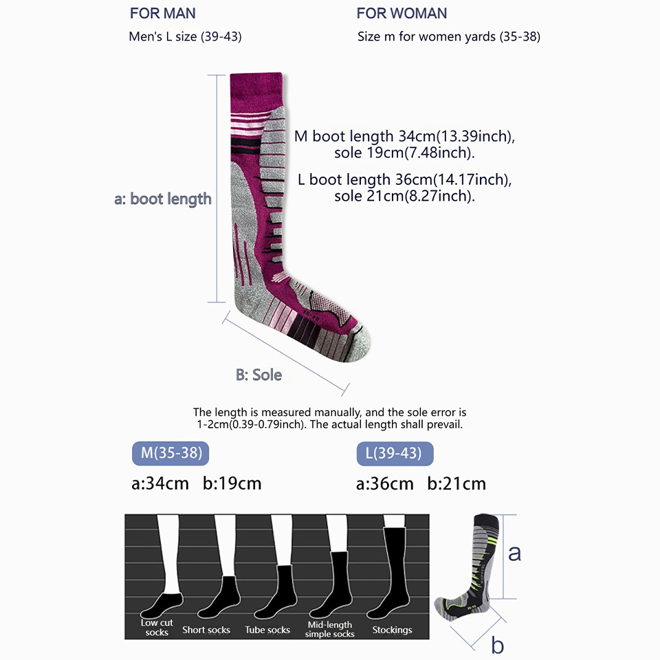 GTUBIKE Merinos Yünü Kayak Çor - Thermal Sock Winter incelemesi ve fiyatı